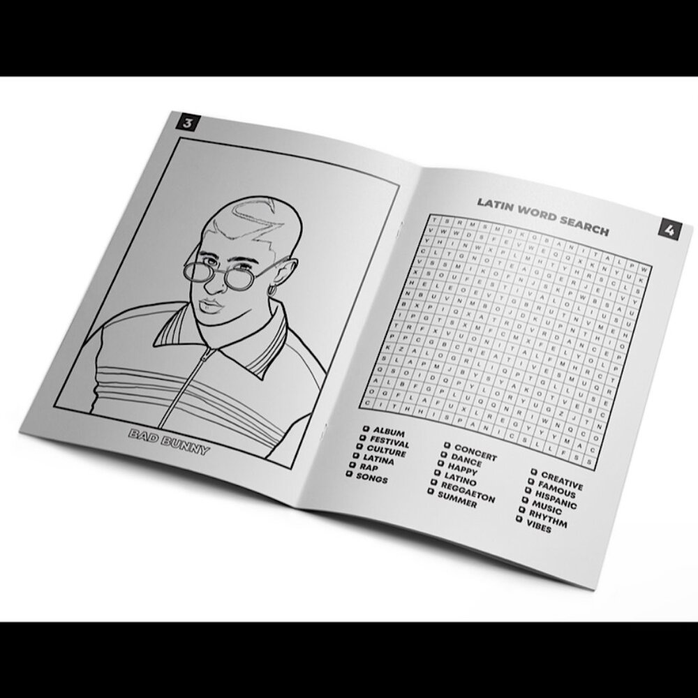 Cute Latin Artists Activity Book with Free Crayons - Picture 2 of 3
